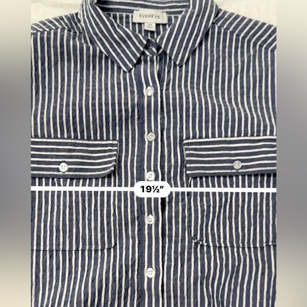 Evereve “Louise tie shirt” Long Sleeve Button Down Shirt w tie @waist- EUC- XS - Picture 14 of 16